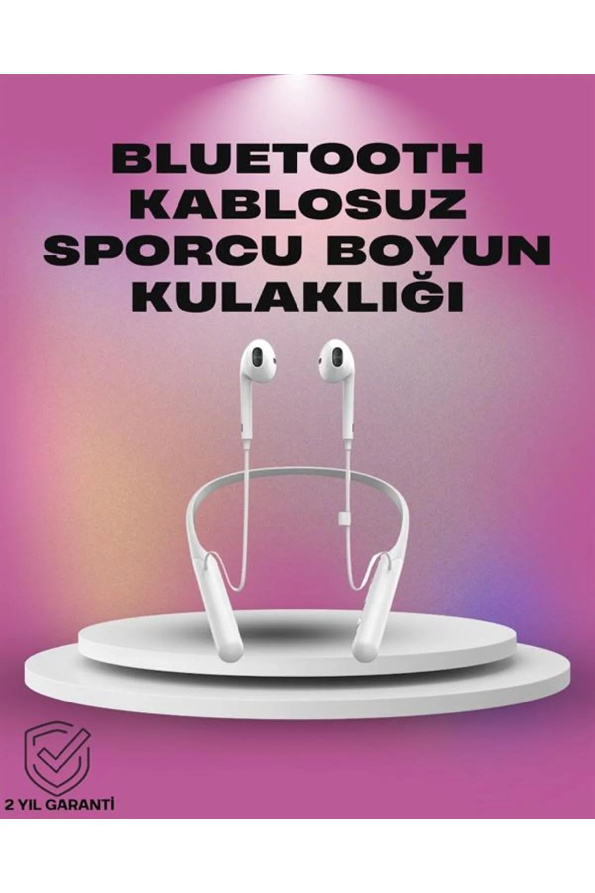 Uzun Pil Ömürlü Kablosuz Kulaklık – Boyun Askılı, 100 Saat Kullan