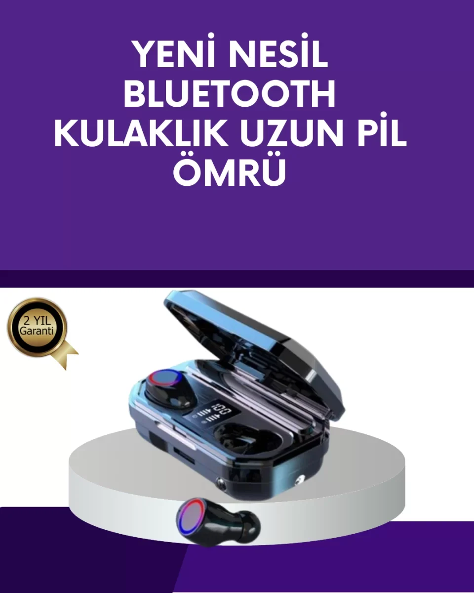 Uzun Pil Ömürlü Kablosuz Kulaklık – 4 Saat Kesintisiz Kullanım - Lisinya