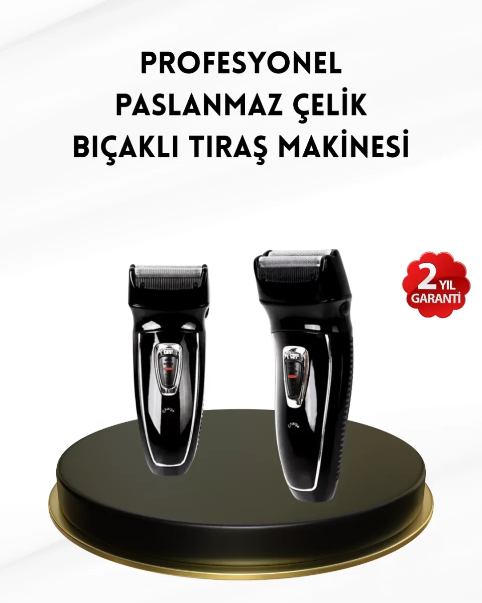 Uzun Pil Ömürlü Şarjlı Tıraş Makinesi – Hızlı Şarj, Ergonomik Tasarım, Çok Yönlü Kullanım - Lisinya