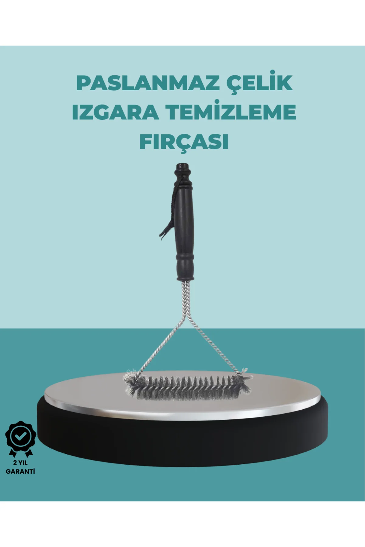Uzun Saplı Paslanmaz Çelik Izgara Temizlik Fırçası Uzun Saplı Paslanmaz Çelik Izgara Temizlik Fırçası
