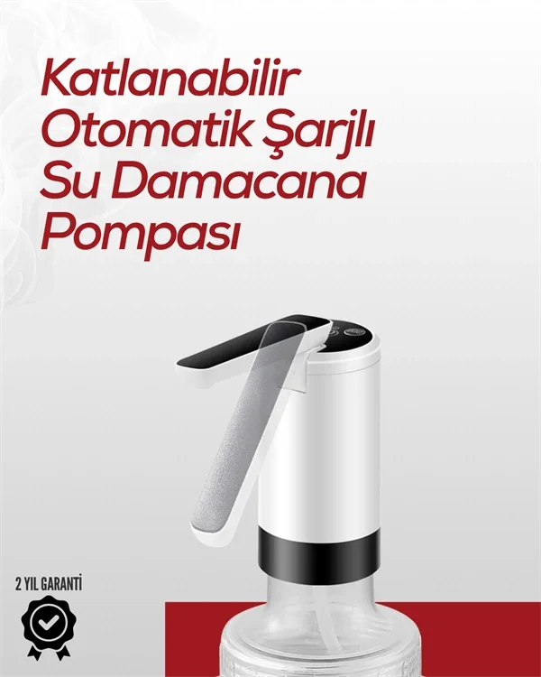 Uzun Şarj Süreli Su Pompası | Tek Tuşla Başlat/Durdur | Cam Damacana Uyumlu | Enerji Tasarruflu 4W Güç Fiyatı, Yorumları ve Özellikleri