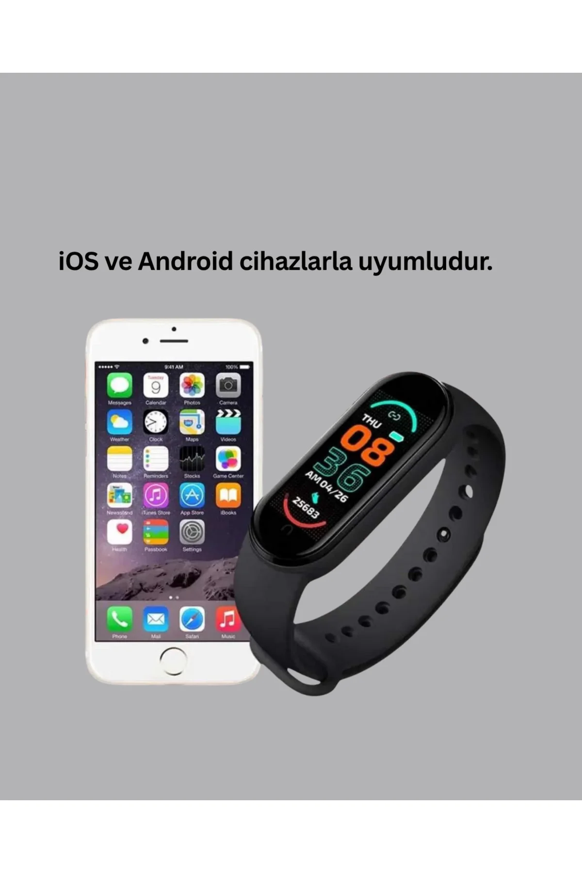 Uzun Şarjlı Spor Akıllı Saat – Adımsayar Ve Nabız Ölçer Özellikli