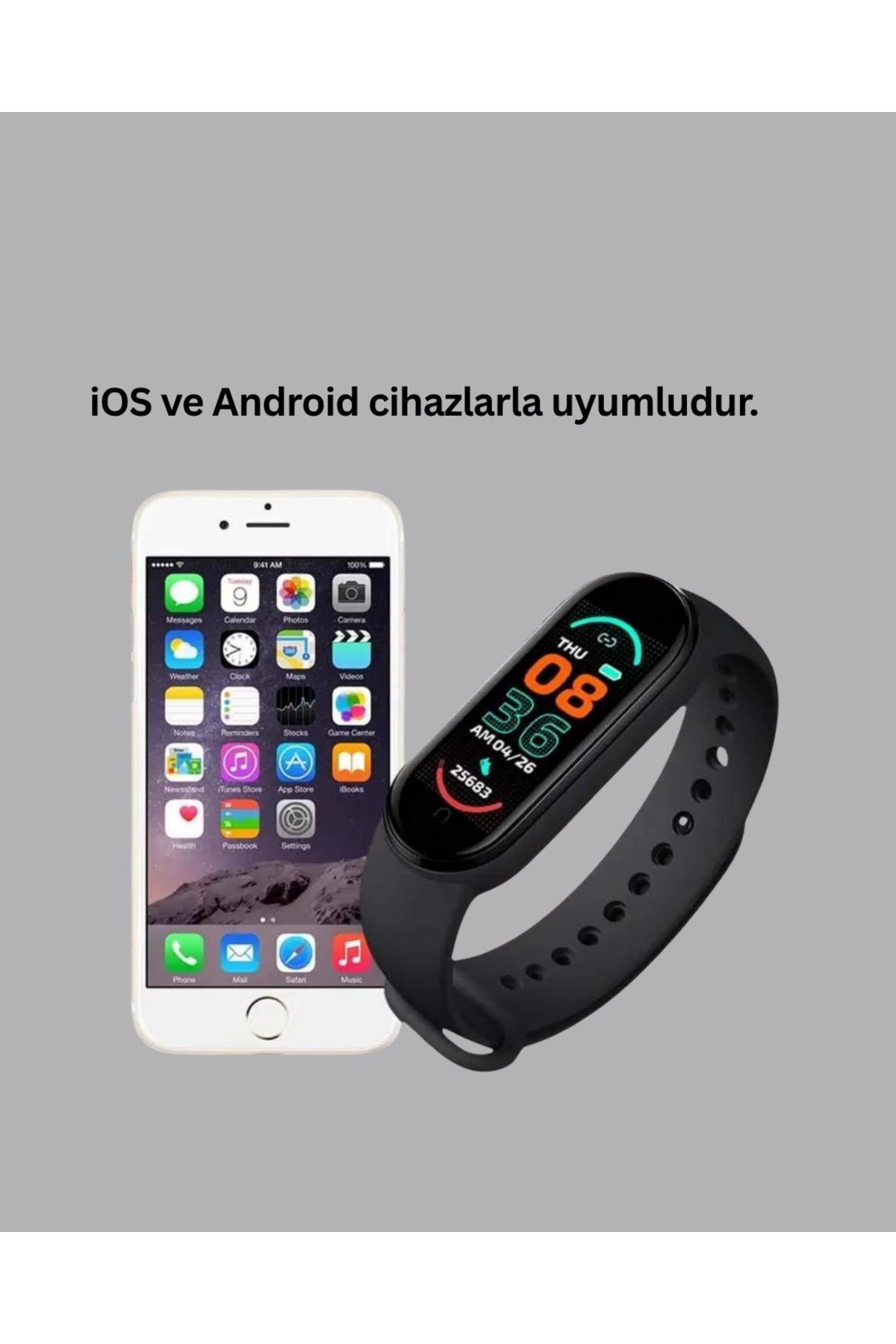 uzun şarjlı Spor Akıllı Saat – Adımsayar ve Nabız Ölçer Özellikli