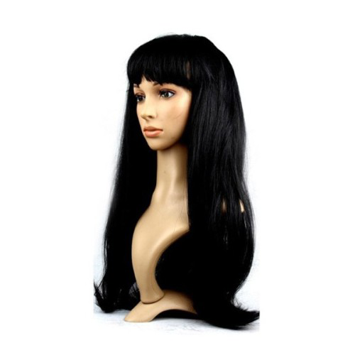 Woody Sofia Uzun Siyah Peruk Saç