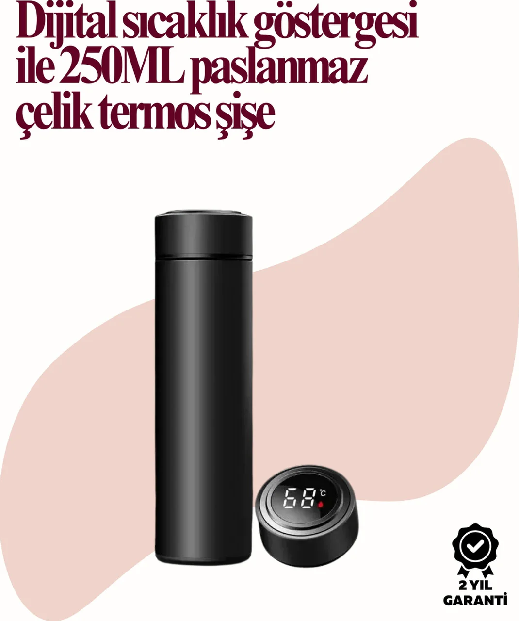Uzun Süre Isı Koruma Sağlayan Dijital Göstergeli Termos Diğer