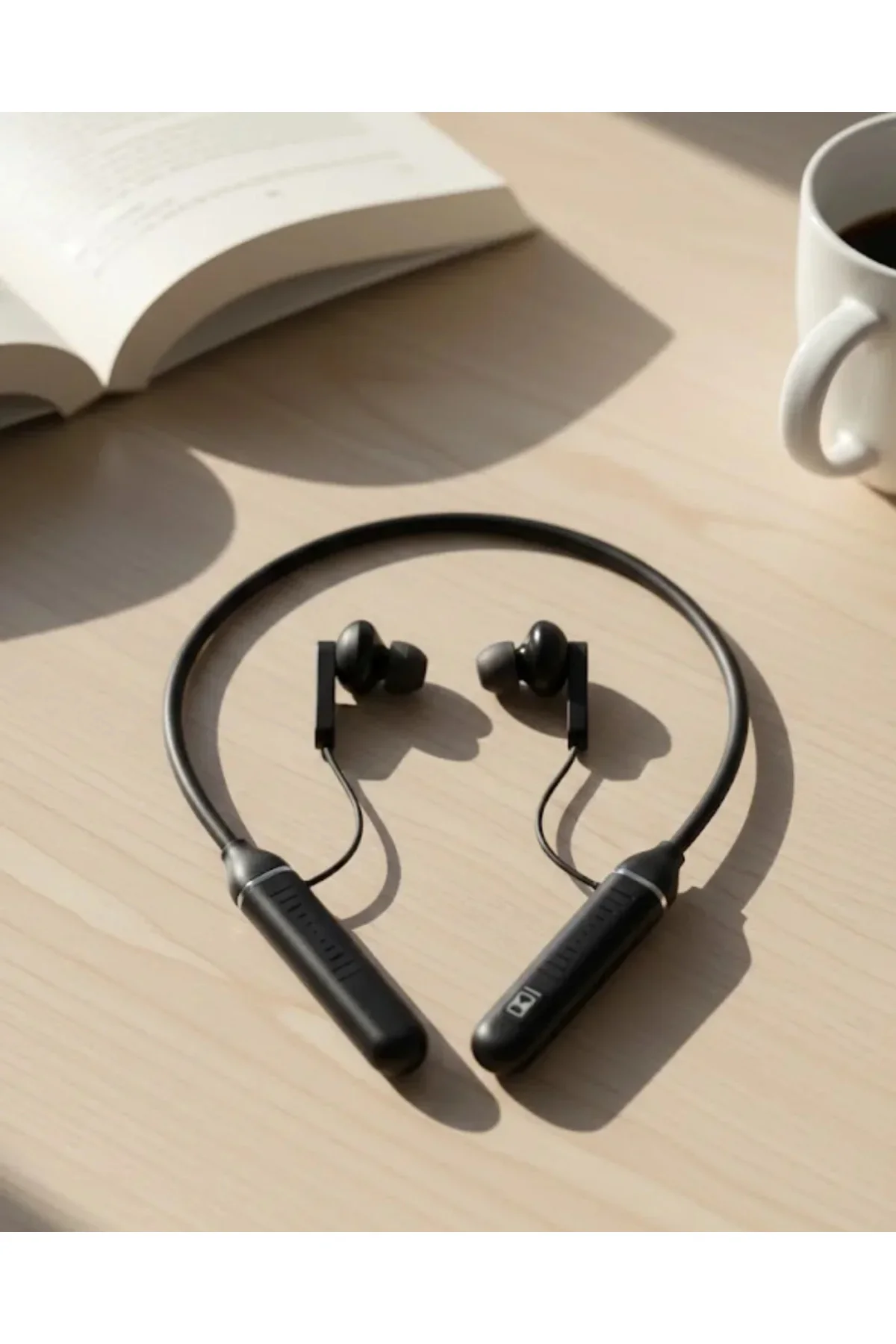Uzun Süre Kullanımlı Kablosuz Boyun Askılı Stereo Kulaklık Güçlü Bas ve Net Ses