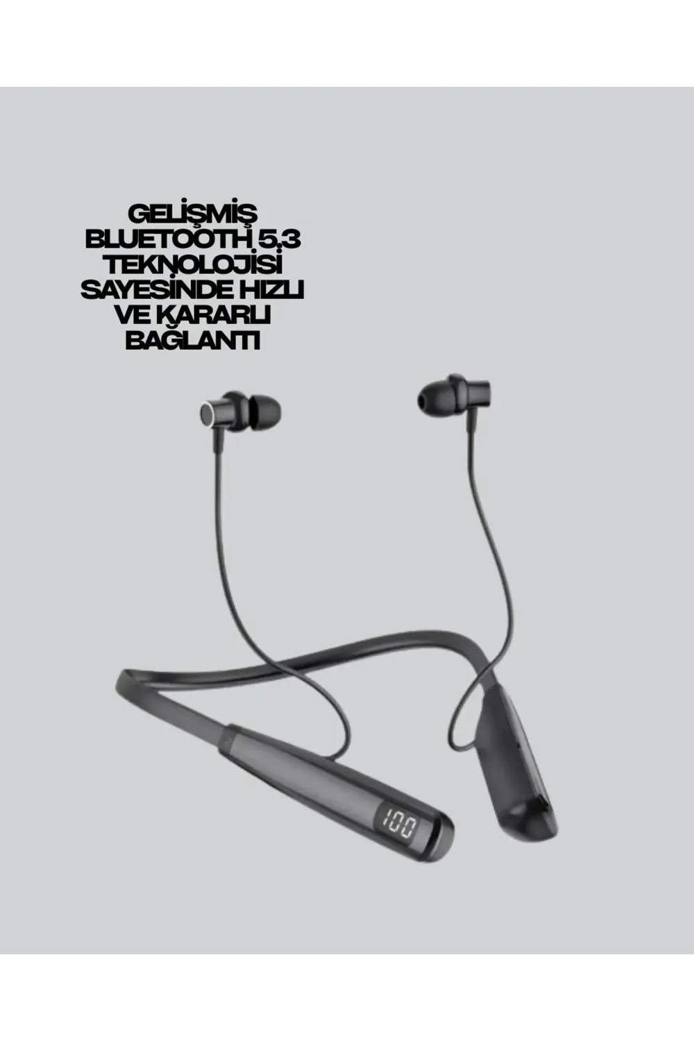 Uzun Süreli Kullanım Boyun Askılı Kablosuz Kulaklık – Hızlı Şarj,