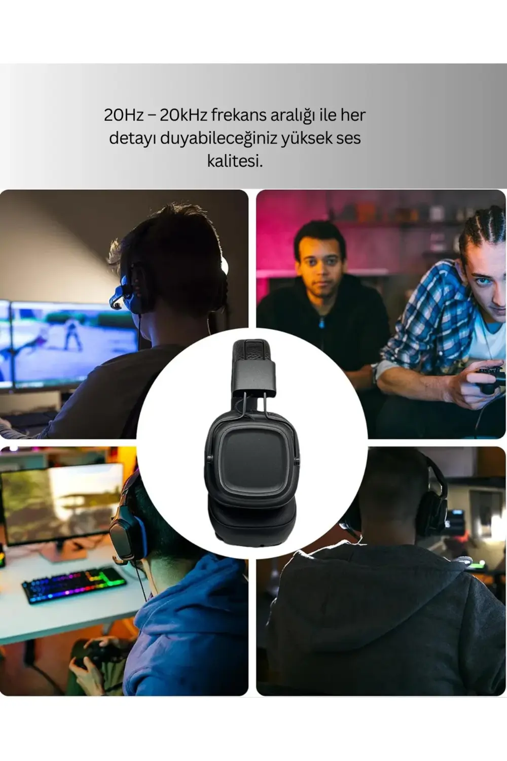 Uzun Süreli Rahat Kullanım İçin Kablosuz Bluetooth Kulaklık