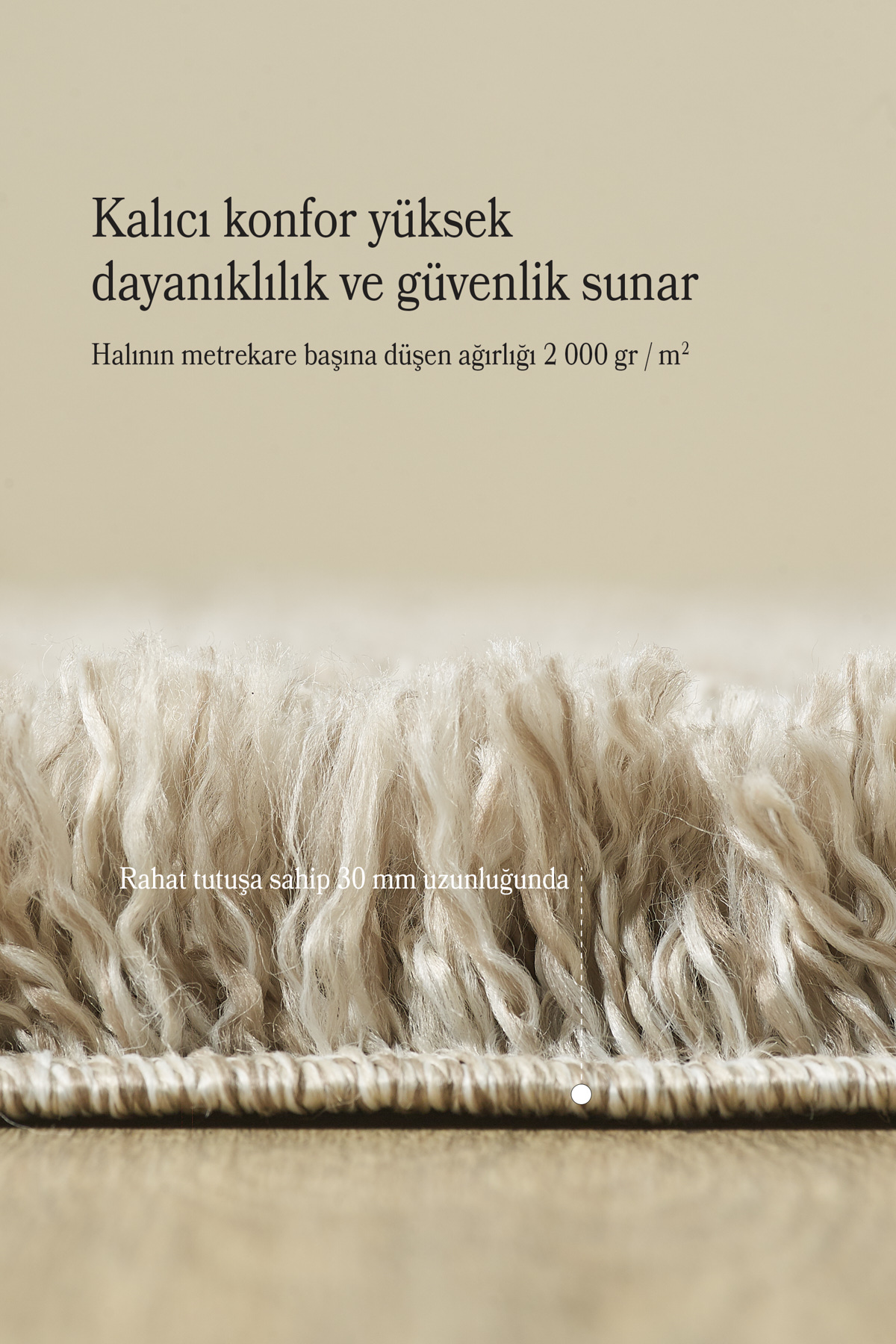 Uzun Tüylü Hav Toz Vermez Bej Yumuşak Dokulu Modern Shaggy Halı K Uzun Tüylü Hav Toz Vermez Bej Yumuşak Dokulu Modern Shaggy Halı K