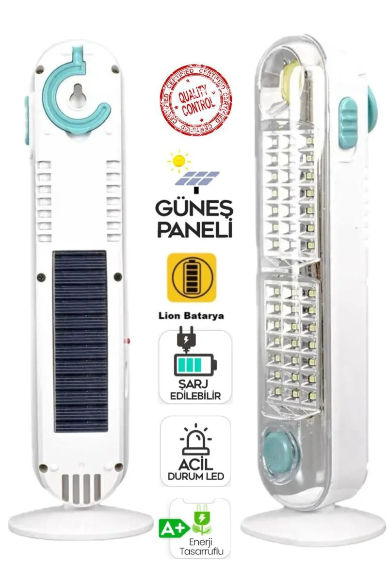 V-005 42 LED Solar Güneş Panelli Şarjlı Işıldak | Ultra Parlak El Feneri Fiyatı, Yorumları ve Özellikleri