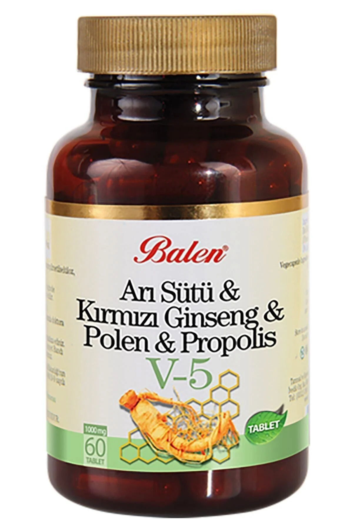 V-5 Arı Sütü Ginseng Polen Propolis V5 60 Tablet Fiyatı, Yorumları ve Özellikleri