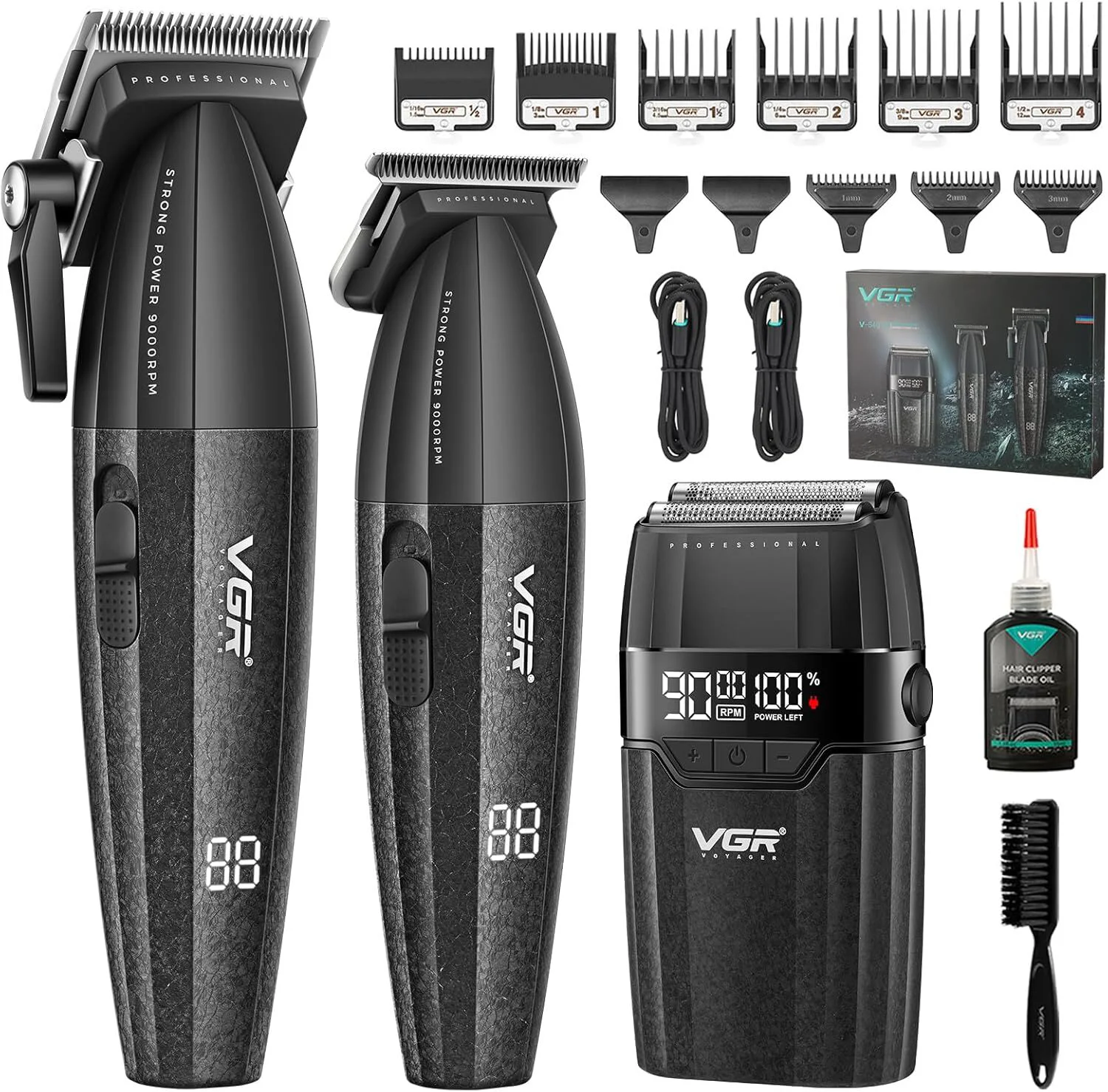 V-640 S3   VGR 3in1 Şarjlı Saç Sakal Traş Makinesi