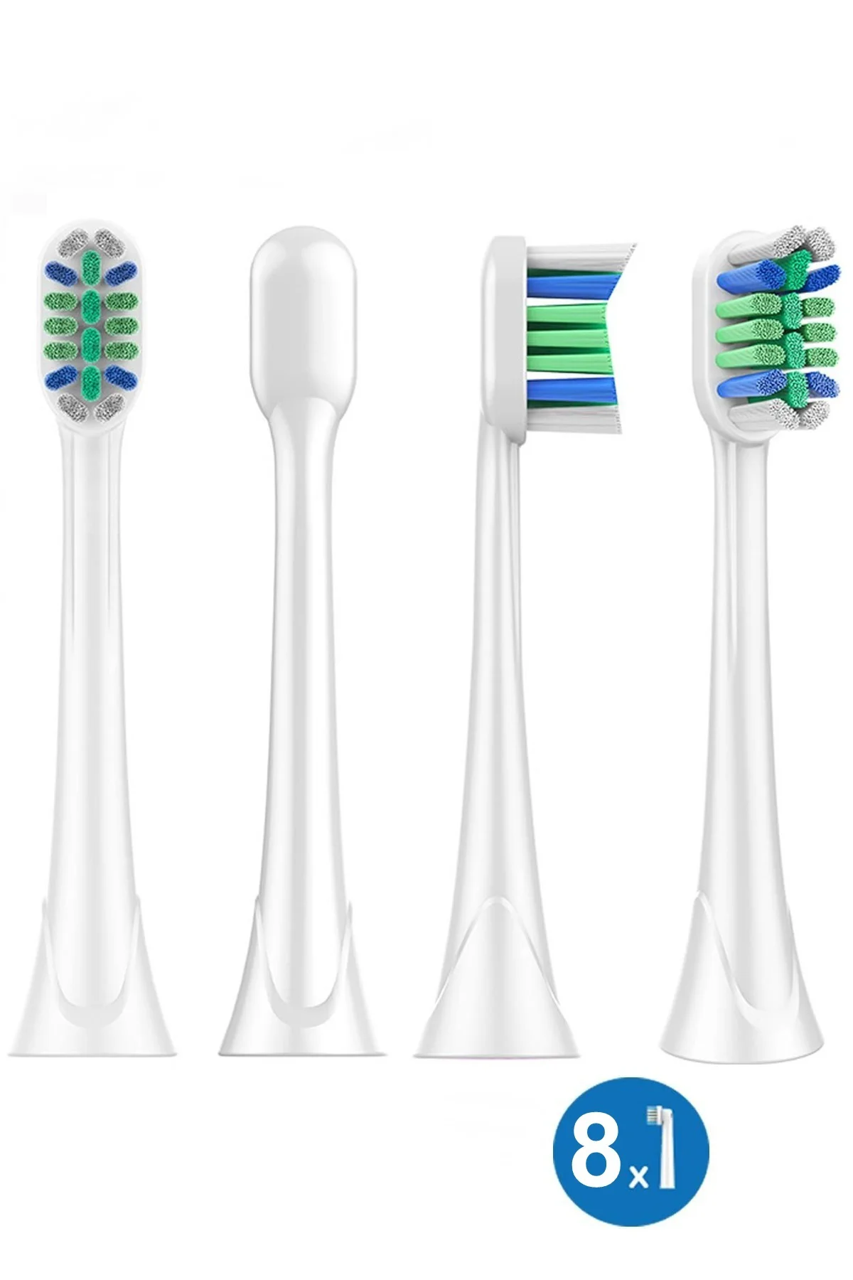 V Clean Sonic Soft Temizlik - Phlips Sonicare Uyumlu 8 Adet Yedek