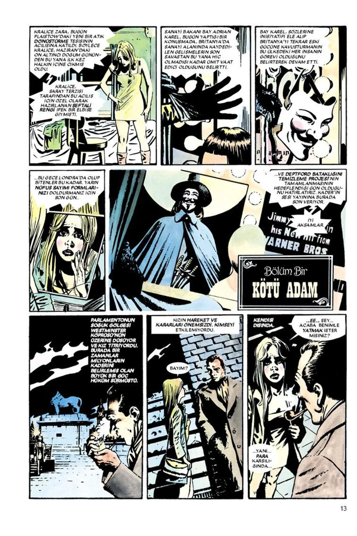 V For Vendetta Özel Edisyon (KARTON KAPAK)