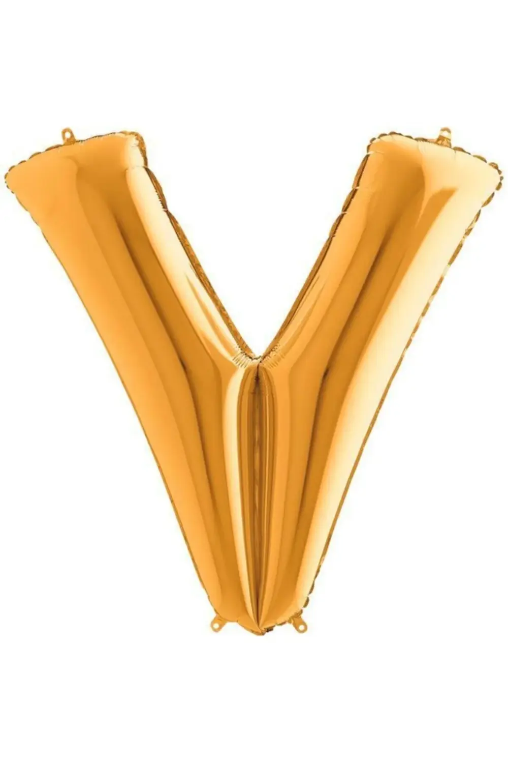 V Harf Altın Folyo Balon 102cm
