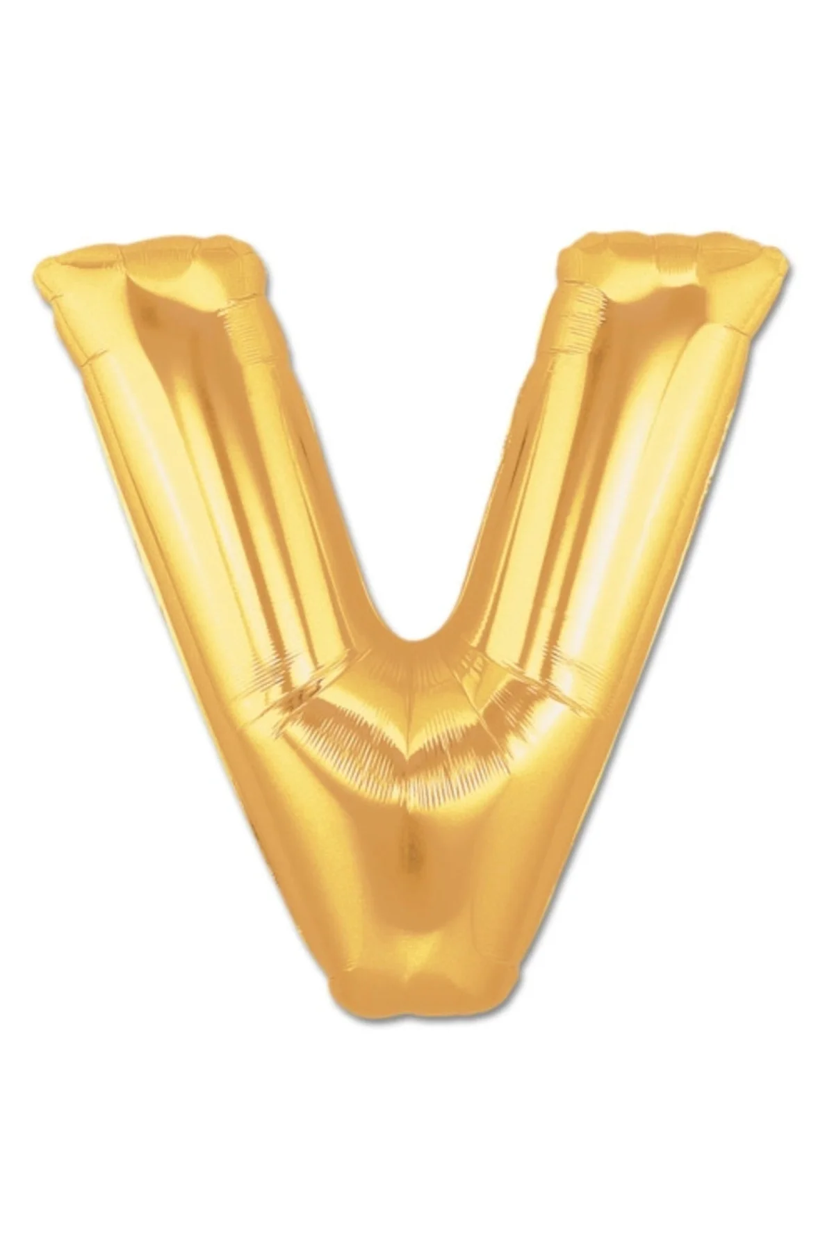 V Harf Folyo Balon Altın Renk 40 İnç V Harf Folyo Balon Altın Renk 40 İnç