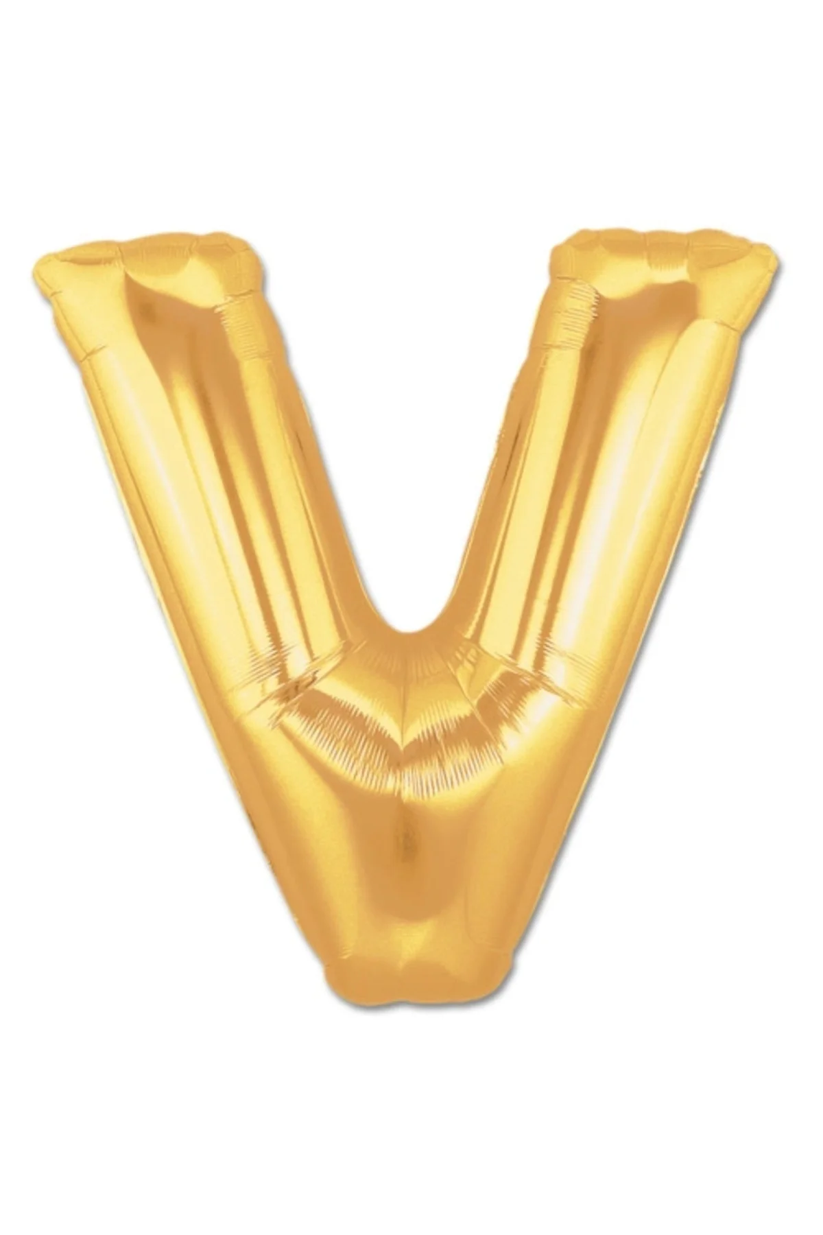 V Harf Folyo Balon Altın Renk 40 İnç V Harf Folyo Balon Altın Renk 40 İnç