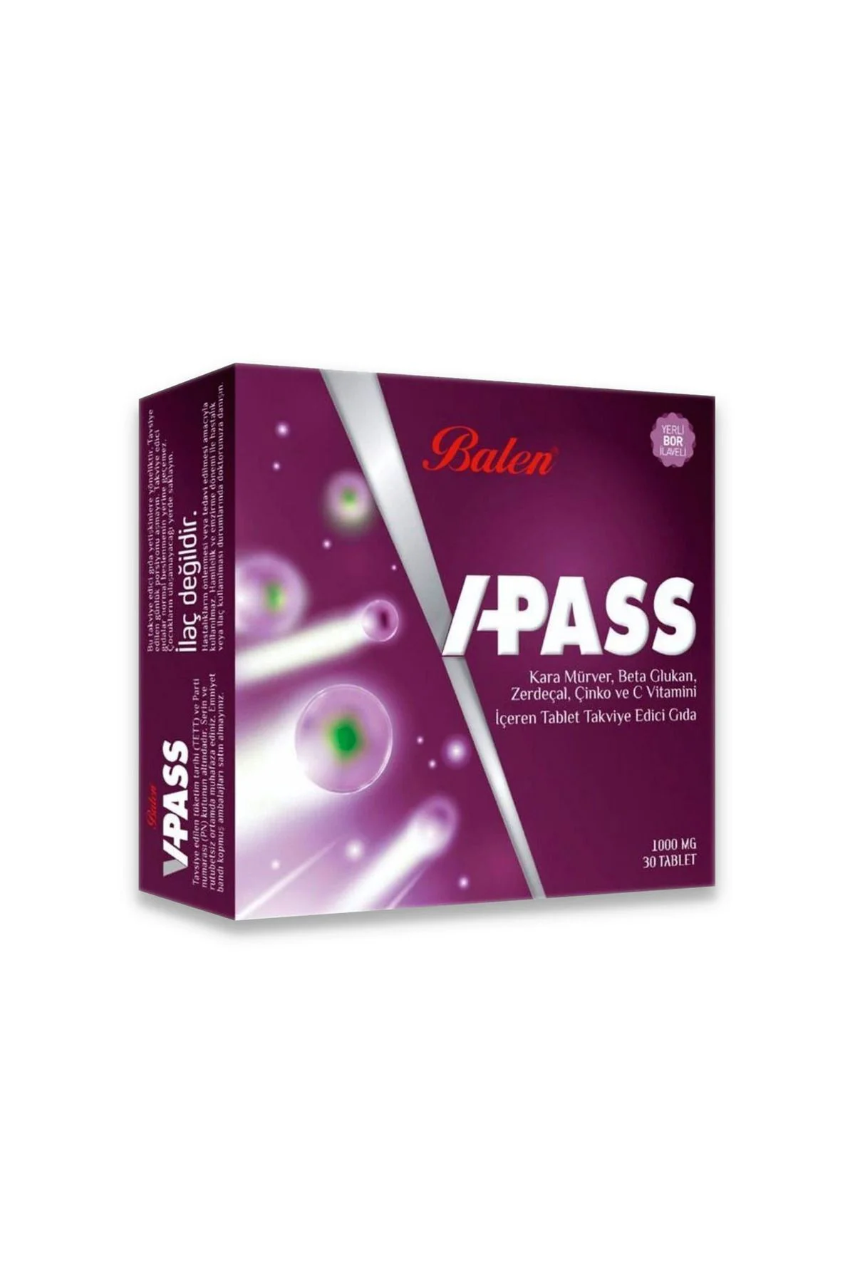 V-pass Takviye Edici Gıda 1000 Mg 30 Tablet X 2 Adet