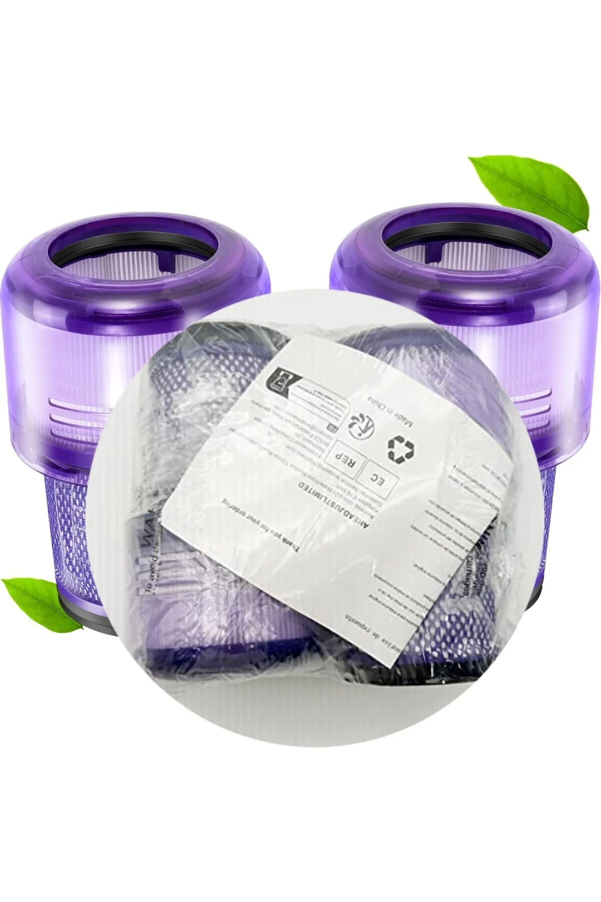 V12 için 2 Adet Filtre, V12 Slim* Absolute* Filtre Absolute Total Clean/Extra/Fluffy Vacuum Cleane