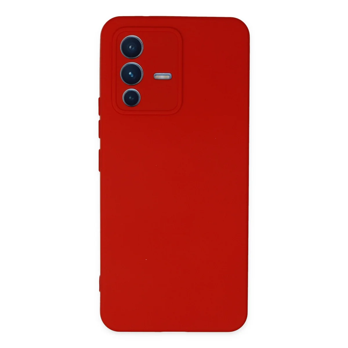 V23 5G Nano İçi Kadife Silikon Kılıf - Kırmızı