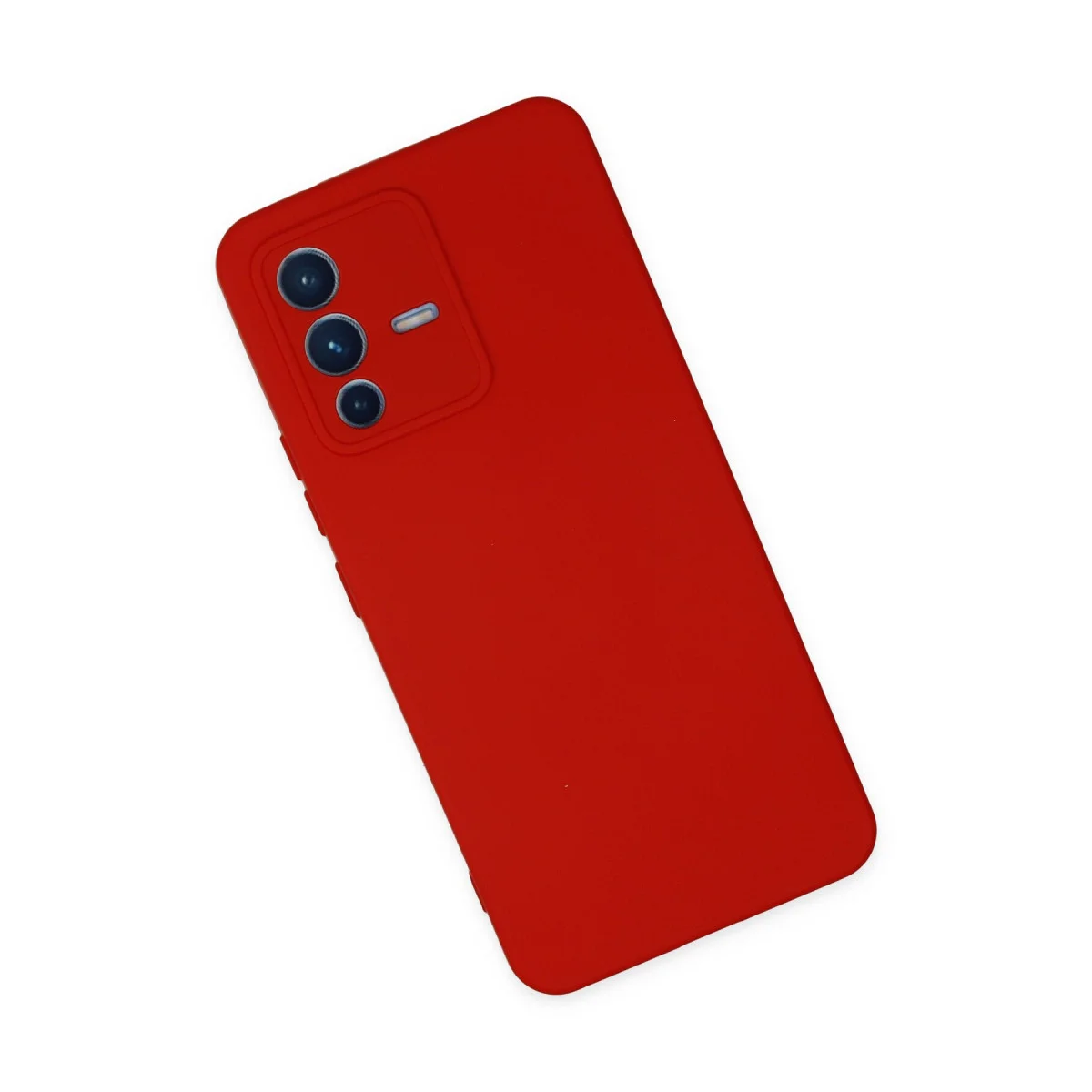 V23 5G Nano İçi Kadife Silikon Kılıf - Kırmızı
