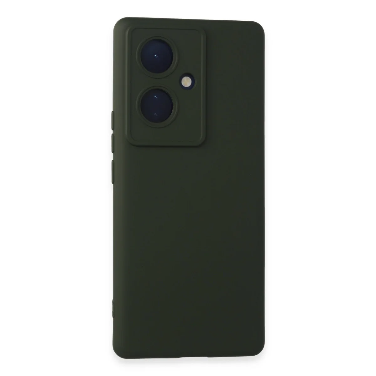 V29 Lite Nano İçi Kadife Silikon Kılıf - Koyu Yeşil Yerli Kalite ve Tam Koruma