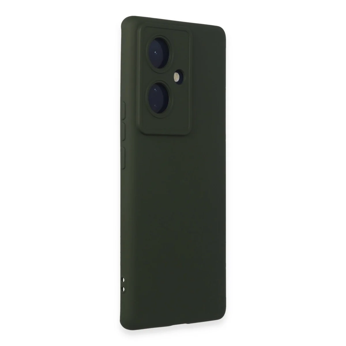 V29 Lite Nano İçi Kadife Silikon Kılıf - Koyu Yeşil Yerli Kalite ve Tam Koruma