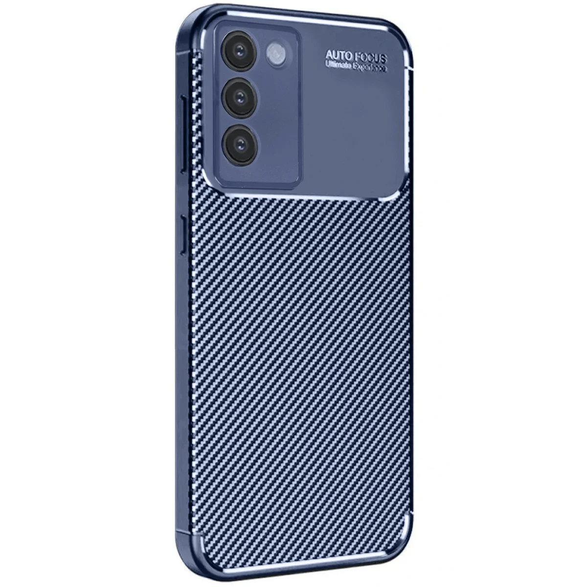 V30 Lite 4G Auto Focus Karbon Kapak Kılıf - Lacivert