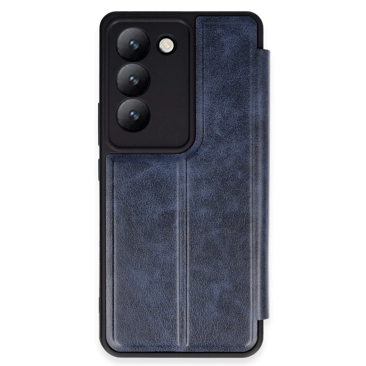 V30 Lite 4G Kılıf Flip Cover - Lacivert Koruma ve Şıklık Kombini