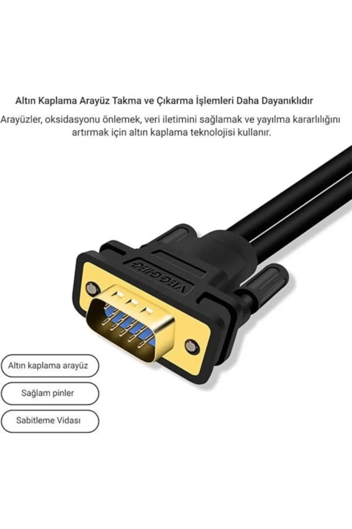 V401 VGA to 2 VGA Çoklayıcı Splitter Y Kablo
