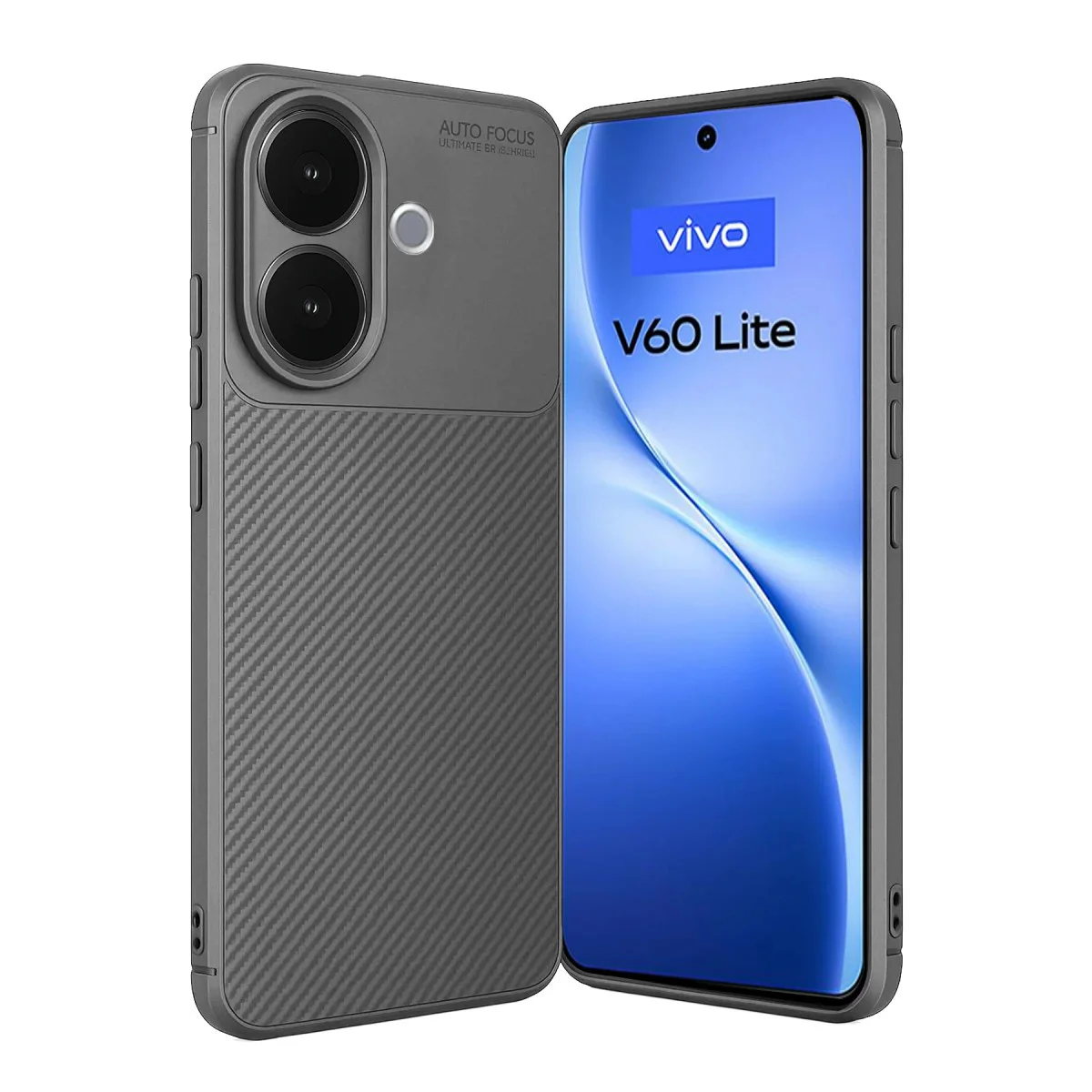 V60 Lite Auto Focus Karbon Kapak Gri - Estetik ve Maksimum Koruma