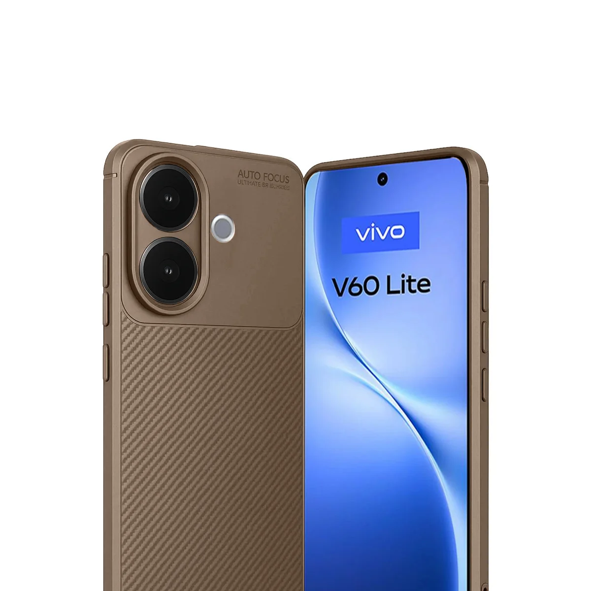 V60 Lite Auto Focus Karbon Kapak - Kahverengi - Maksimum Koruma ve Modern Stil
