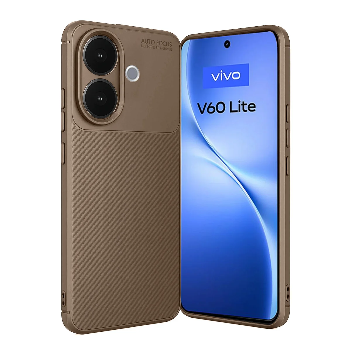 V60 Lite Auto Focus Karbon Kapak - Kahverengi - Maksimum Koruma ve Modern Stil