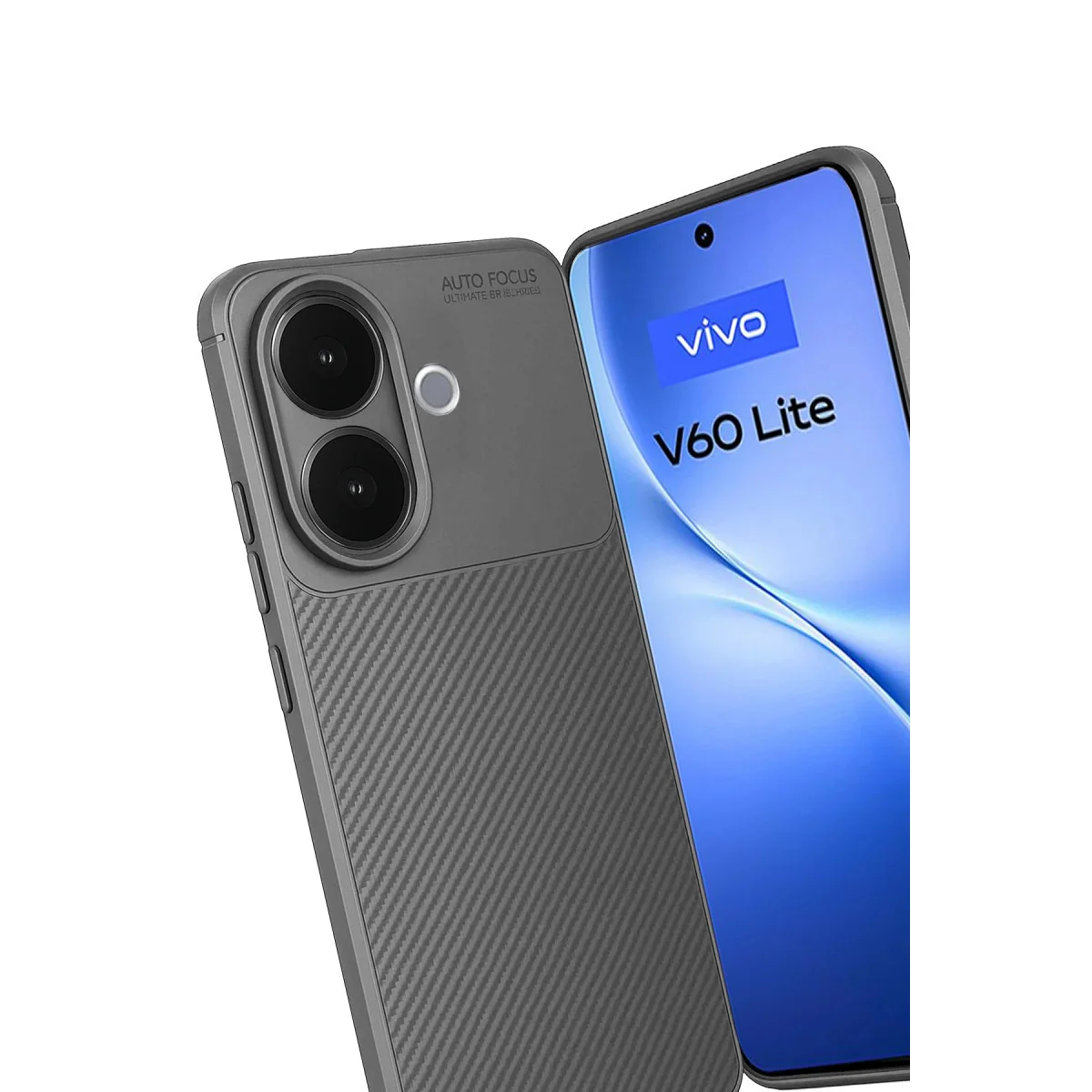 V60 Lite Auto Focus Karbon Kapak Gri - Estetik ve Maksimum Koruma