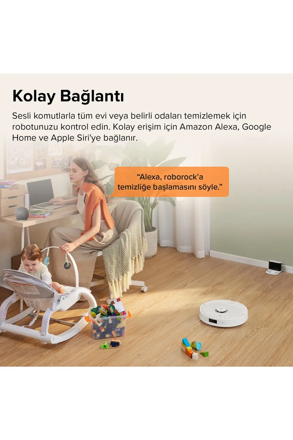 Vacuum Cleaner Q8 Max Robot Süpürge Beyaz