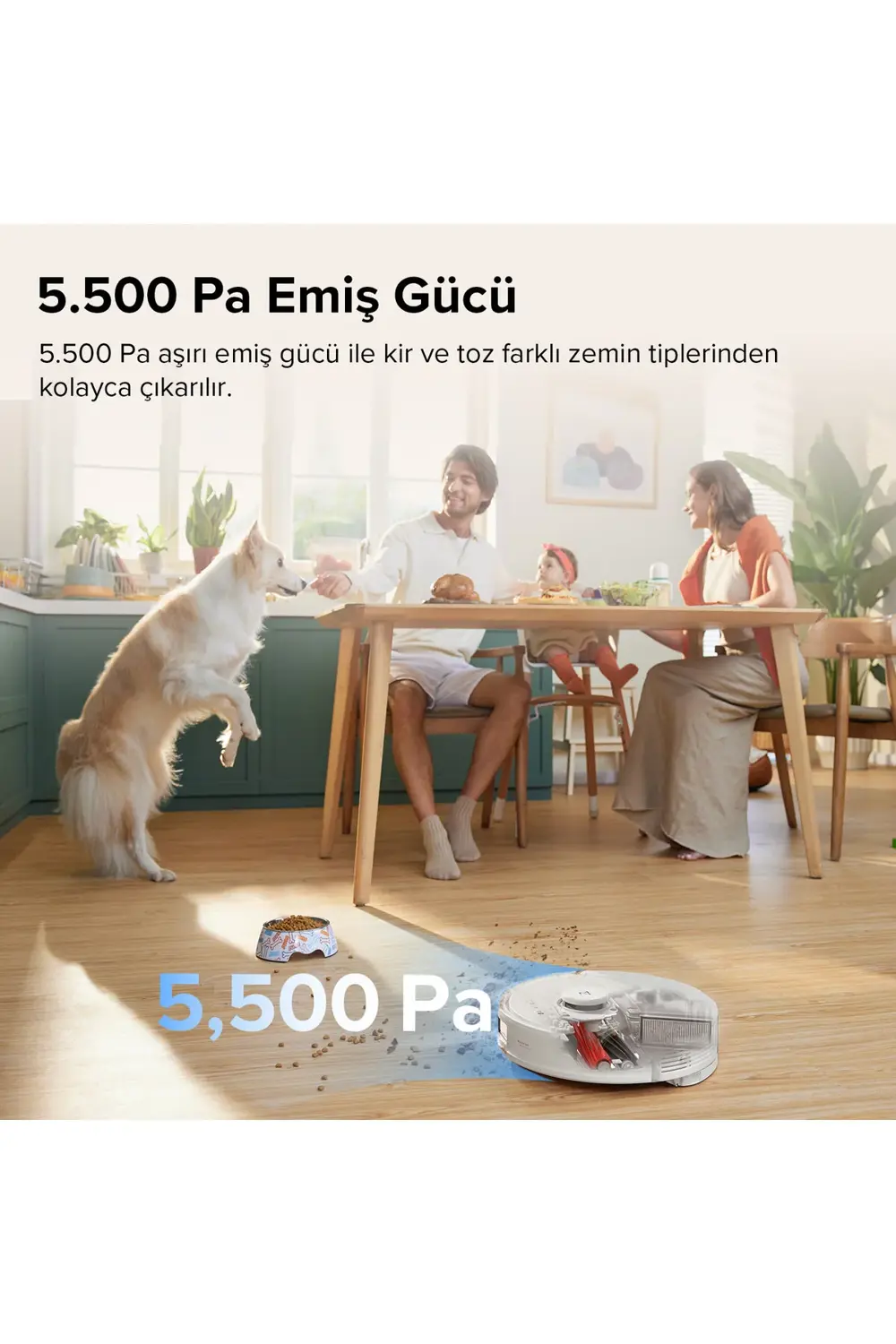 Vacuum Cleaner Q8 Max Robot Süpürge Beyaz