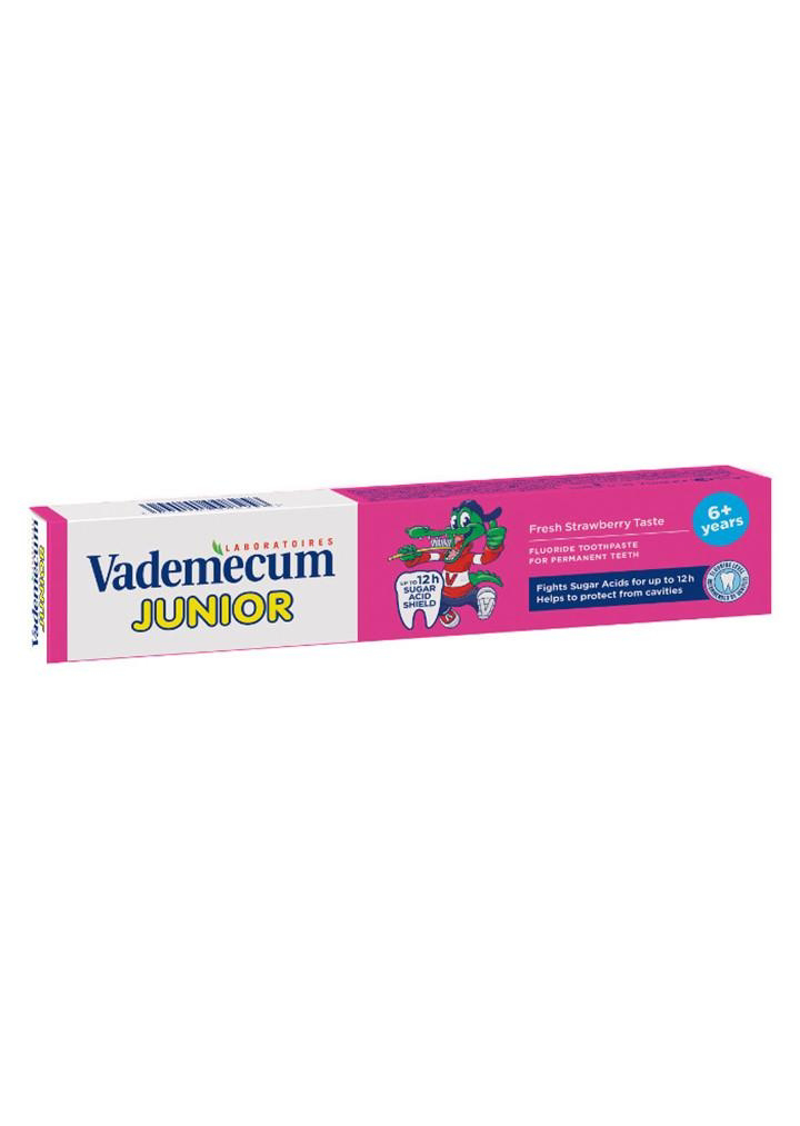Vademecum Junior 6+ Diş Macunu 75 ml Taze Çilek Aromalı Vademecum Junior 6+ Diş Macunu 75 ml Taze Çilek Aromalı