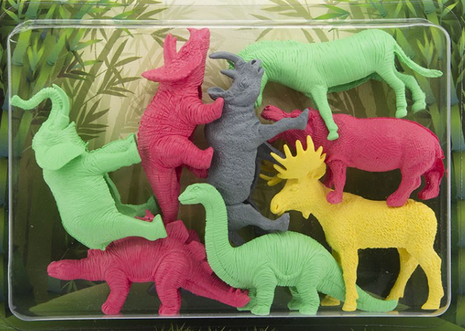 Vahşi Hayvanlar Figür Oyuncak Plastik Model 8 parça - Çok Renkli