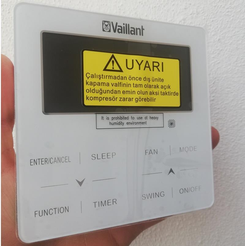 Vaillant VRF Duvar Tipi Dokunmatik Klima Kumandası Vaillant VRF Duvar Tipi Dokunmatik Klima Kumandası