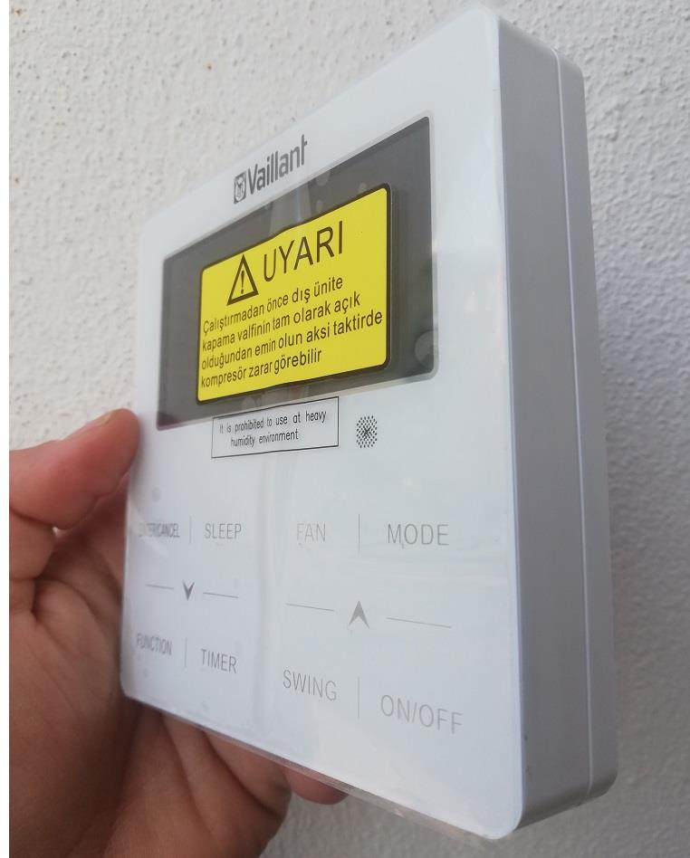 Vaillant VRF Duvar Tipi Dokunmatik Klima Kumandası Vaillant VRF Duvar Tipi Dokunmatik Klima Kumandası