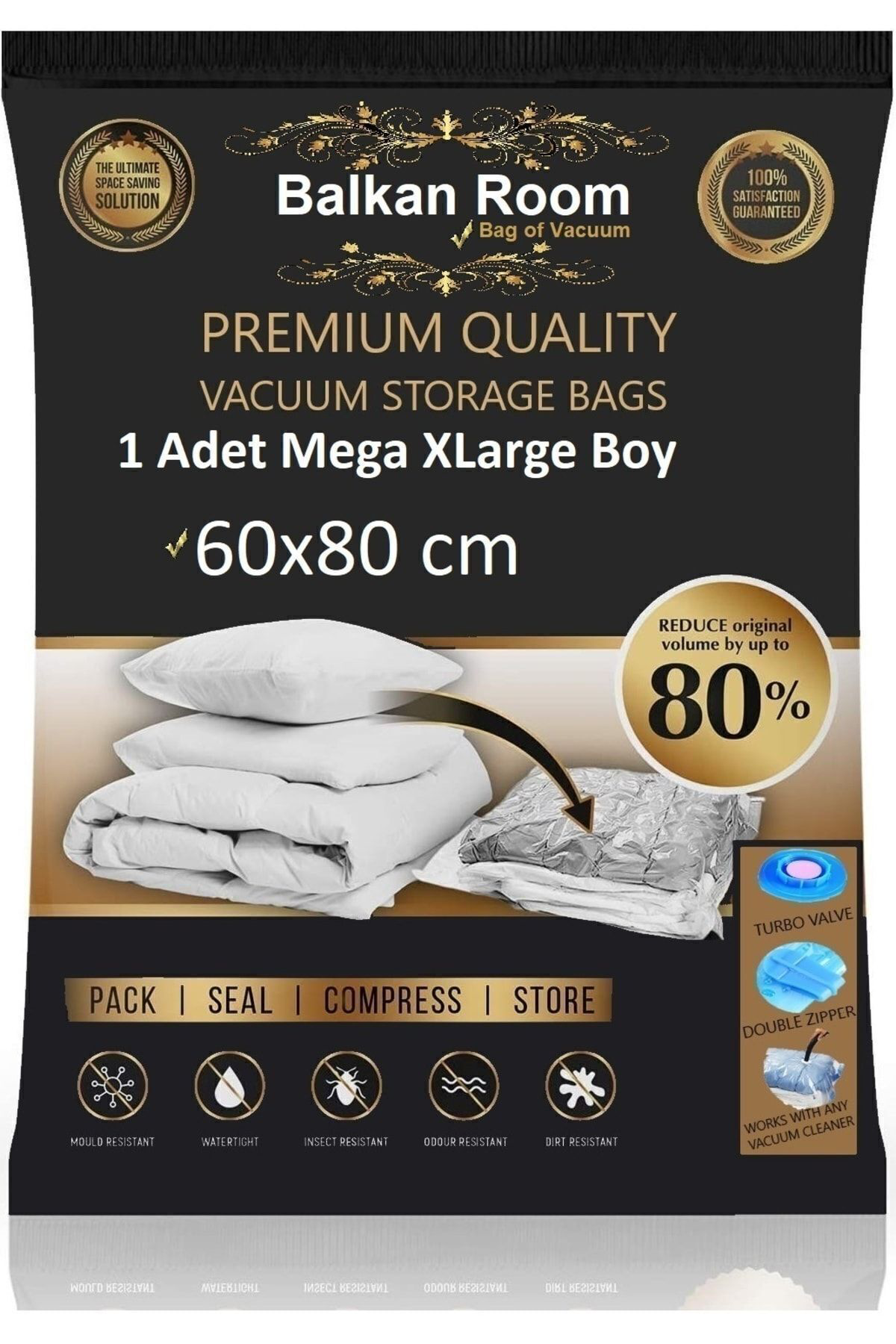 Vakum Hurcu 50 X 70 Vakumlu Hurç Maxi Large Boy Vakumlu Poşet