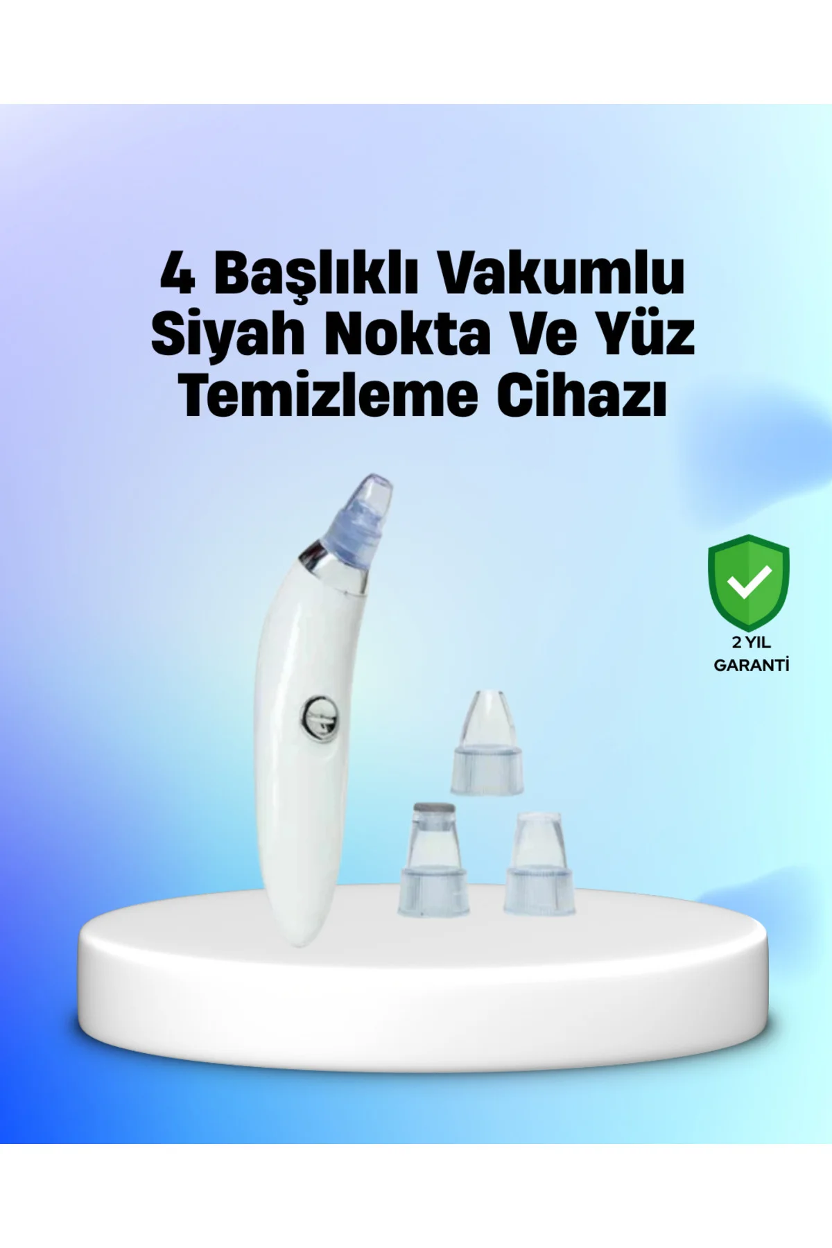 Vakum Teknolojili Siyah Nokta Temizleyici Cihaz – 4 Farklı Başlık Ve Derinlemesine Gözenek Temizliği