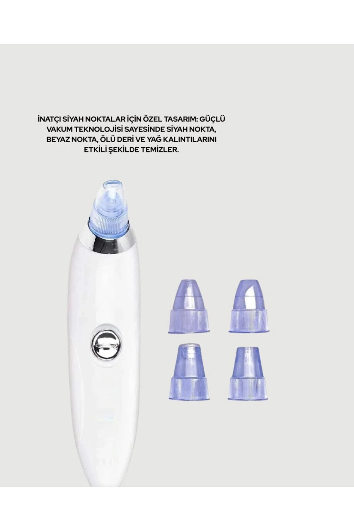 Vakum Teknolojili Siyah Nokta Temizleyici Cihaz – 4 Farklı Başlık