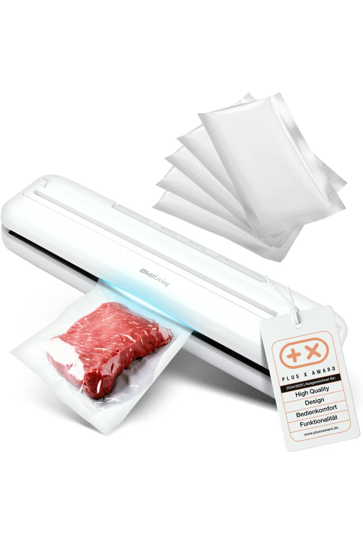 Vakumlama makinesi | Gıda vakumlama cihazı | 5 vakum torbası dahil (20 x 30 cm) | Vakumlu mühü Vakumlama makinesi | Gıda vakumlama cihazı | 5 vakum torbası dahil (20 x 30 cm) | Vakumlu mühü