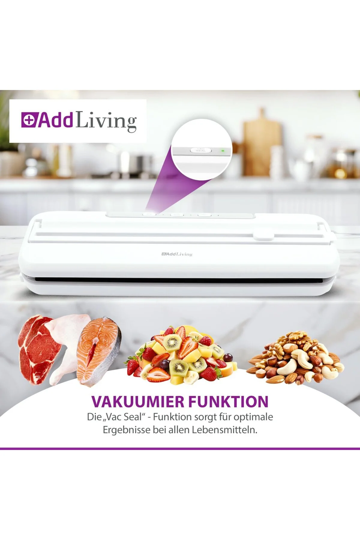 Vakumlama makinesi | Gıda vakumlama cihazı | 5 vakum torbası dahil (20 x 30 cm) | Vakumlu mühü Vakumlama makinesi | Gıda vakumlama cihazı | 5 vakum torbası dahil (20 x 30 cm) | Vakumlu mühü