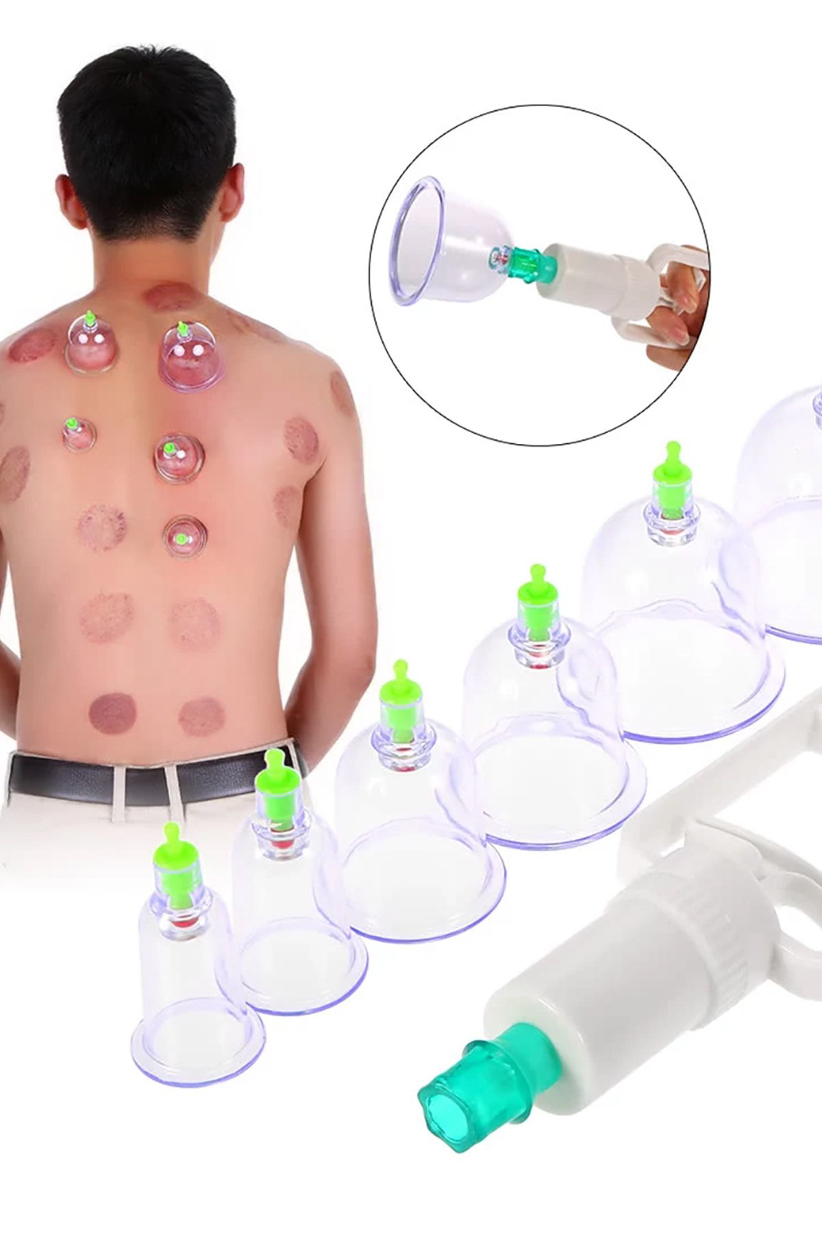 Technostation Vakumlu Bardak Kupa Çekme Seti Hacemat 12 Li