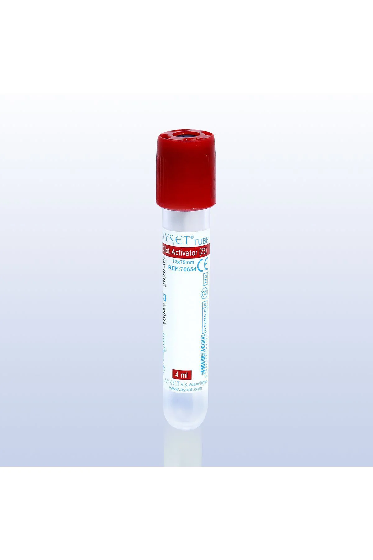 Vakumlu kan alma tüpü (Pıhtı Aktivatörü / Kırmızı kapak tüp) 9ml 16*100 mm 100 Adet Fiyatı, Yorumları ve Özellikleri