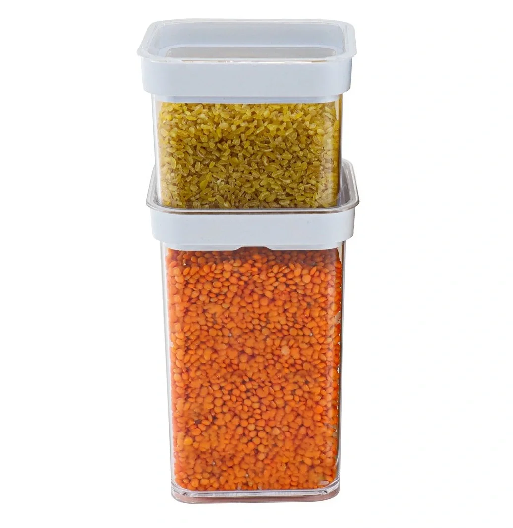 Vakumlu Kare Saklama Kabı - 1 Litre Vakumlu Kare Saklama Kabı - 1 Litre