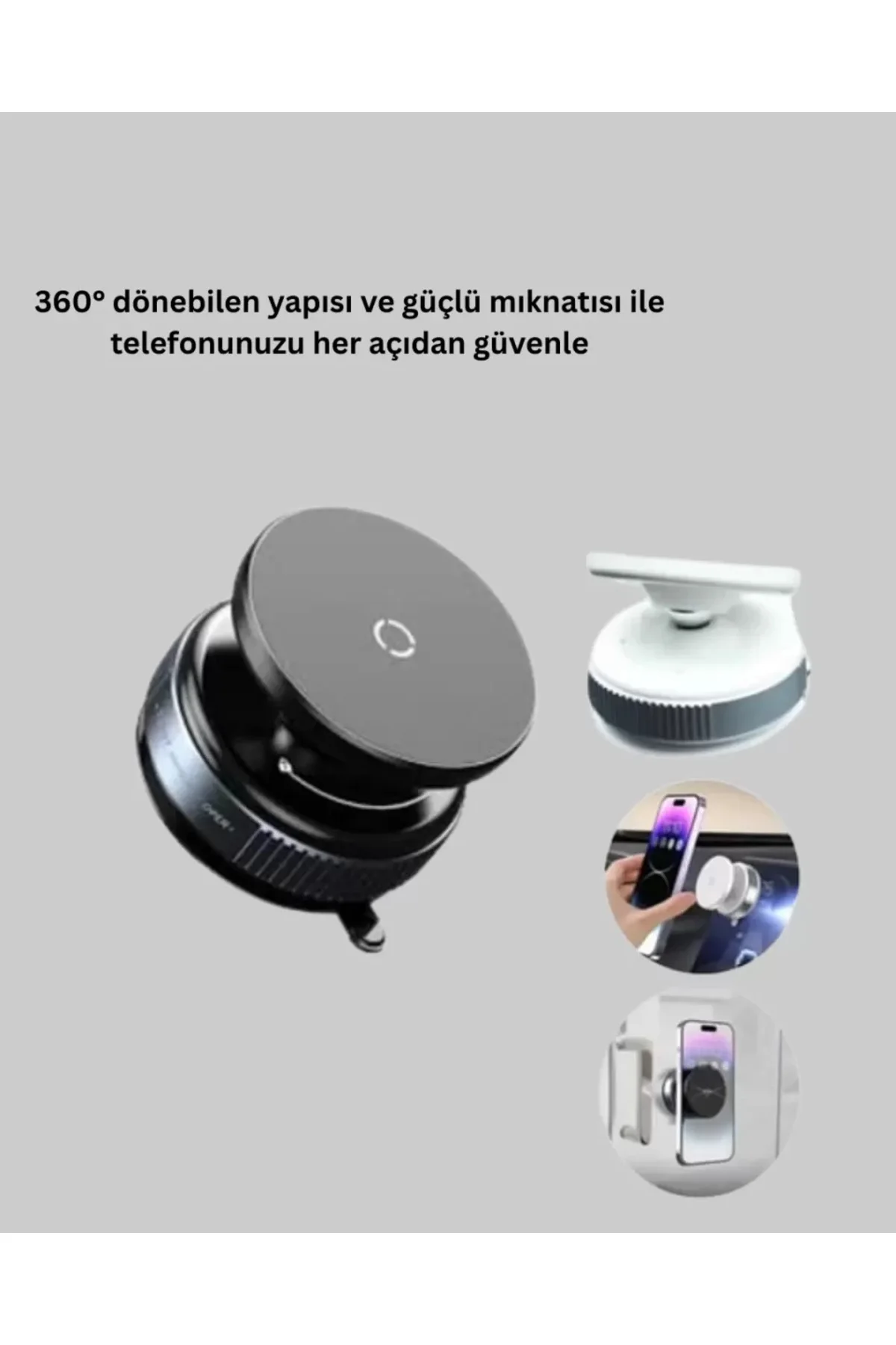 Vakumlu Manyetik Araç İçi Telefon Standı