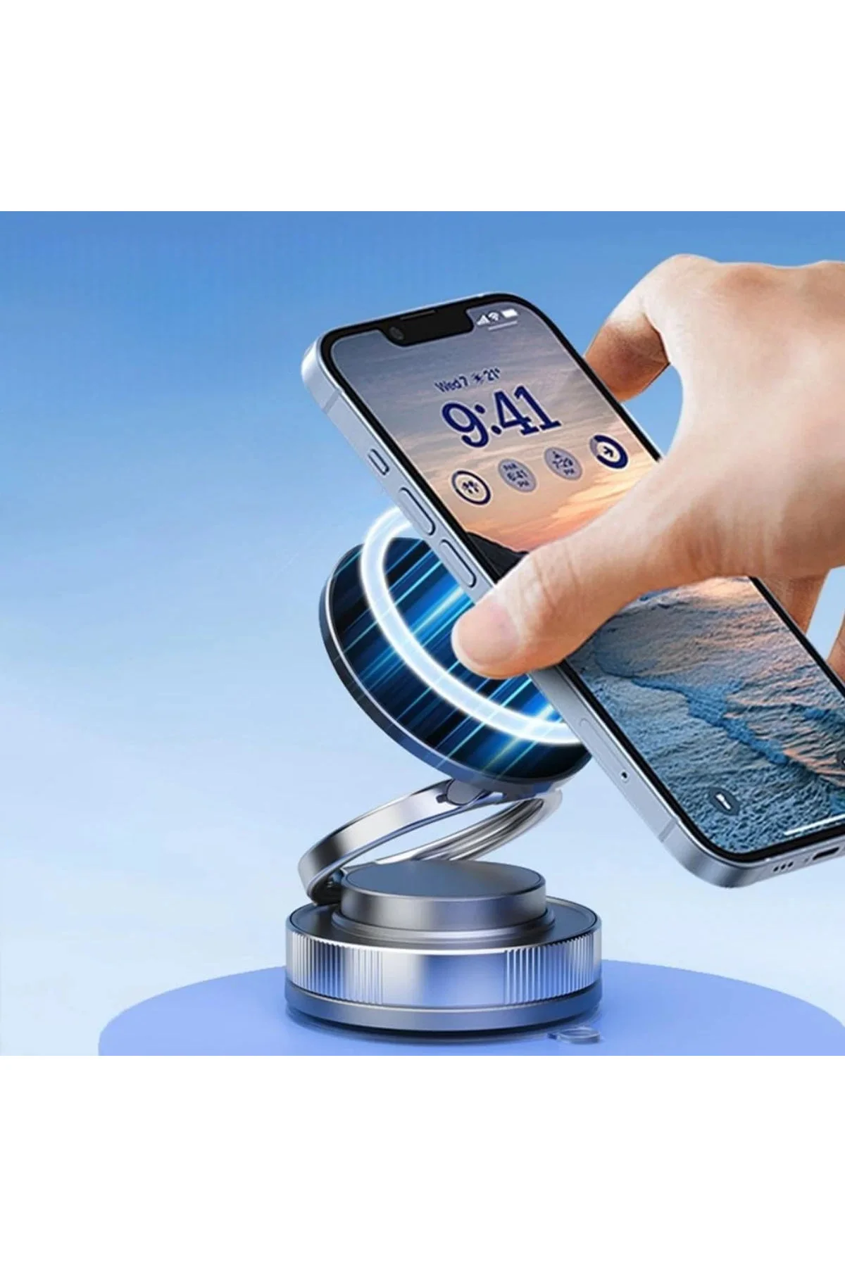 Vakumlu Manyetik Telefon Tutucu – Güçlü Vakum 360 Derece Döner Araç İçi Telefon Standı, Ultra Sabit Vakumlu Manyetik Telefon Tutucu – Güçlü Vakum 360 Derece Döner Araç İçi Telefon Standı, Ultra Sabit
